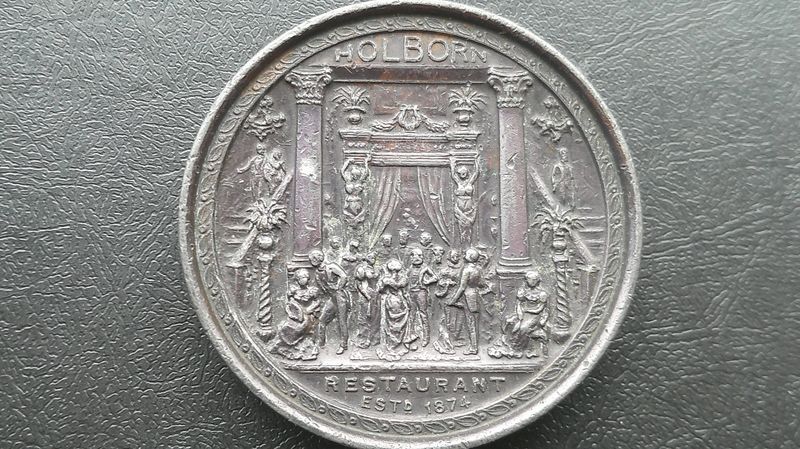 Holborn Restaurant Medal - 1896