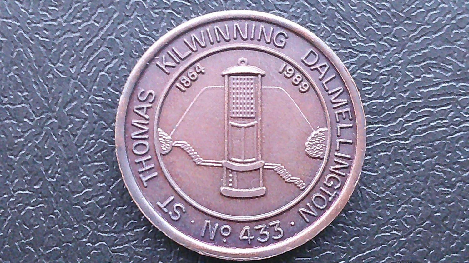 Masonic Penny Token Lodge St Thomas Kilwinning Dalmellington No 433 (Dalmellington)