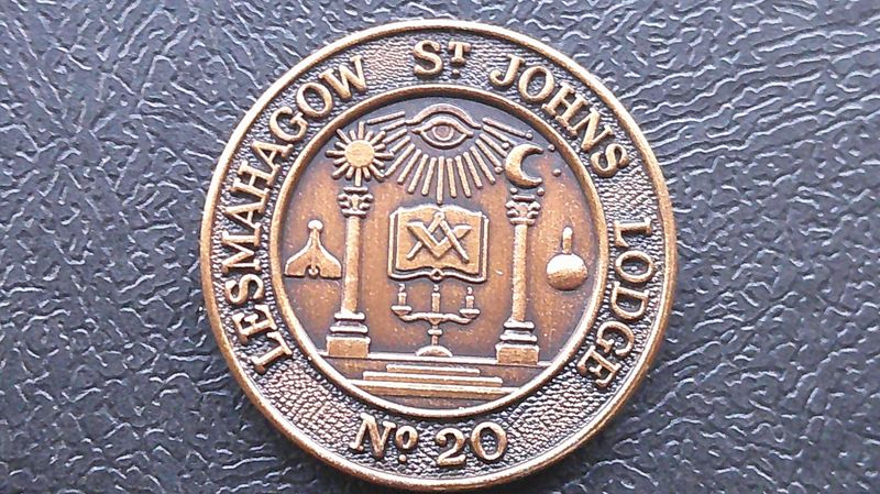 Masonic Penny Token St Johns Lodge No20 (Lesmahagow)