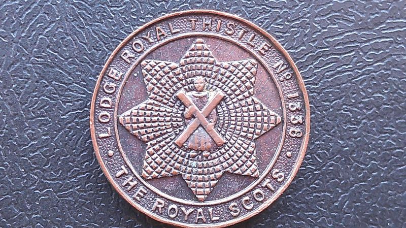 Masonic Penny Token Lodge Royal Thistle No 1338 (Edinburgh)