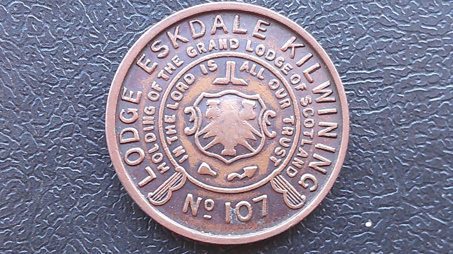 Masonic Penny Token Lodge Eskdale KIlwinning No107 (Langholm)