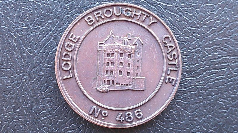 Masonic Penny Token Lodge Broughty Castle No 486 (Dundee)