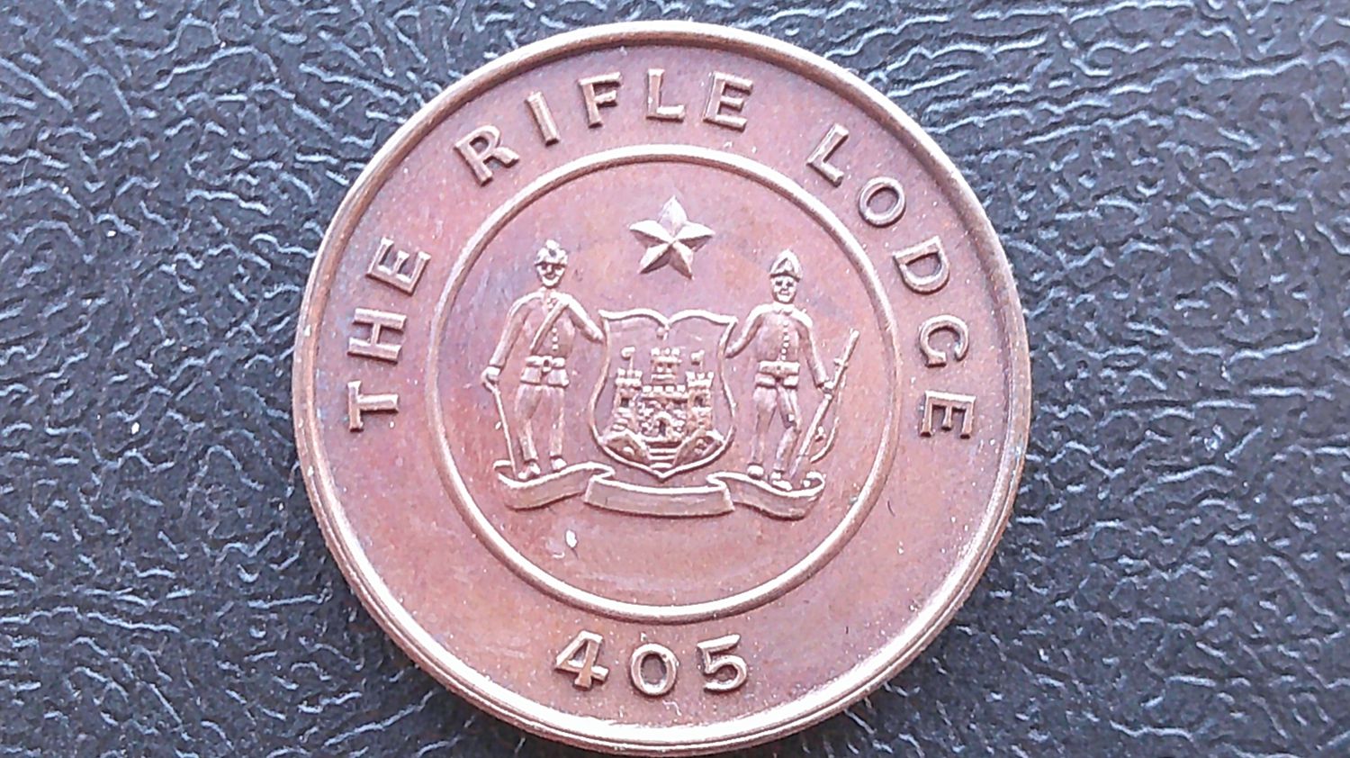 Masonic Penny Token The Rifle Lodge No 405 (Edinburgh)