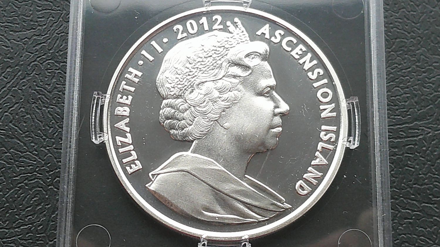 Ascension Island Silver Proof One Crown - 2012(Lifetime of Service)