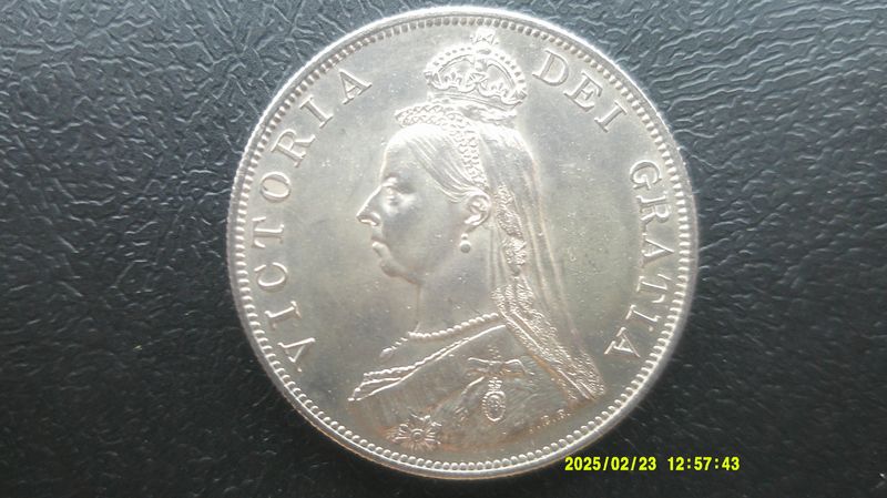 1887 Arabic 1 Double Florin