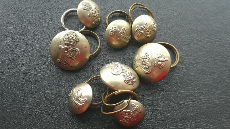 Group of Eight Palestine Police Buttons