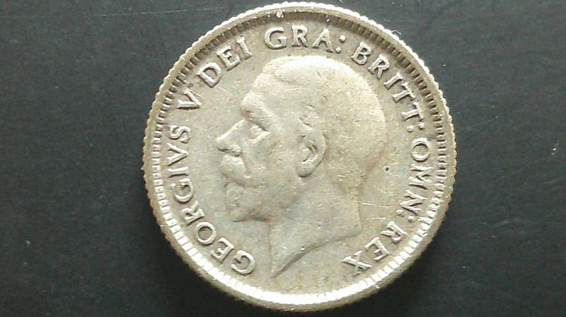 1926 Sixpence  (Modified)