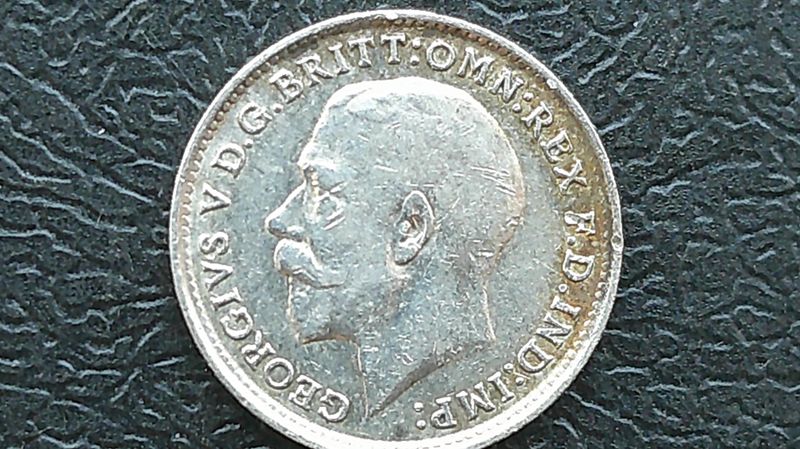 1919 Silver Threepence