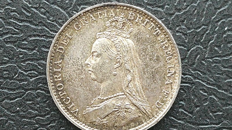 1887 - Jubilee Head Silver Threepence