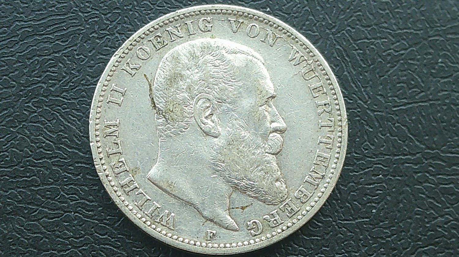 Germany 3 Marks - 1909F Wurttemberg Germany 3 Marks - 1909F Wurttemberg