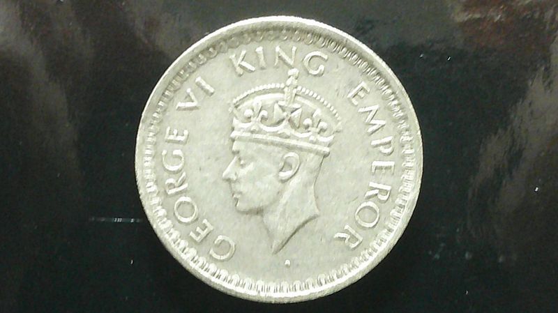 British India Half Rupee  -  1944 (Lahore)