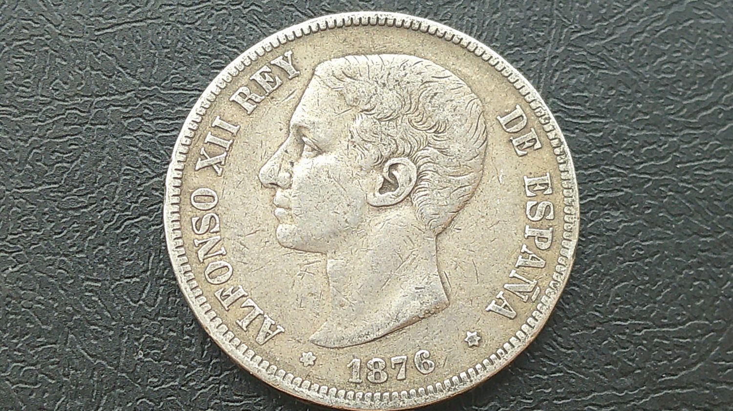 Spain 5 Pesetas - 1876