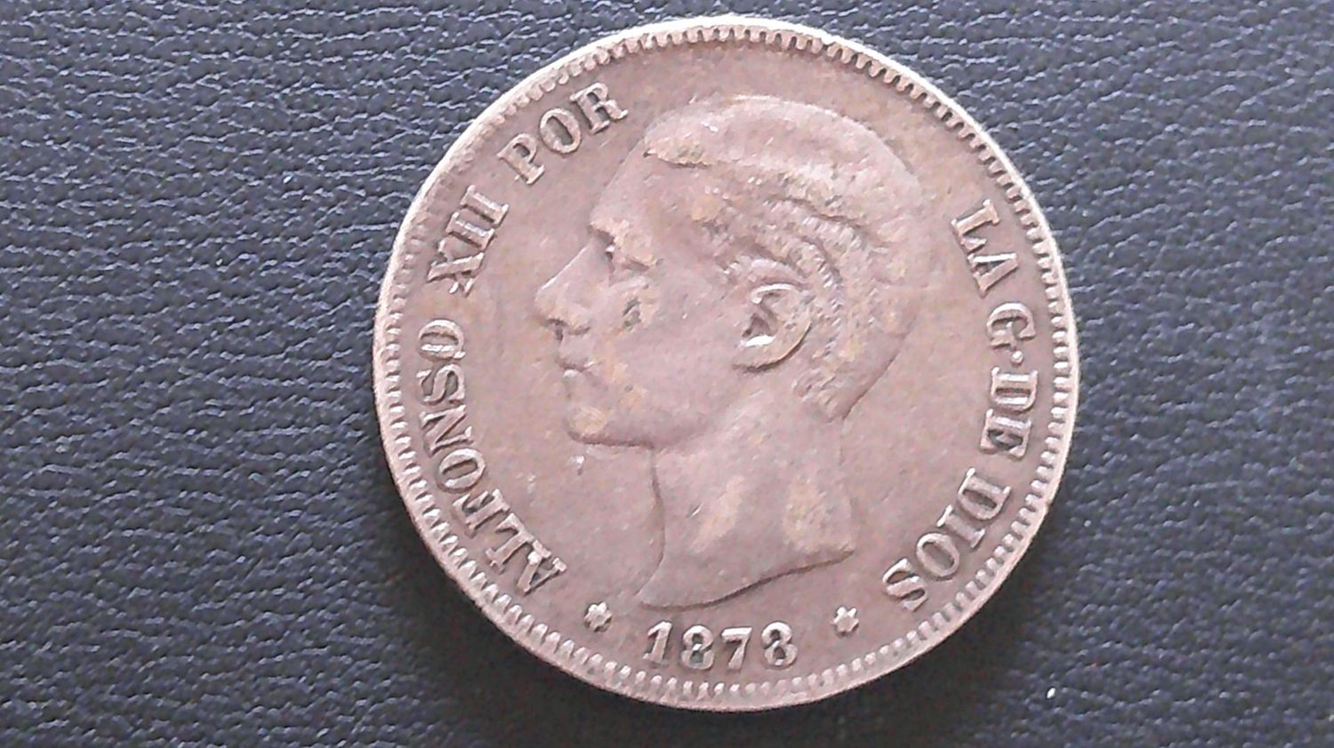 Spain 5 Pesetas - 1876