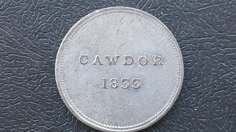 Communion Token Cawdor - 1833