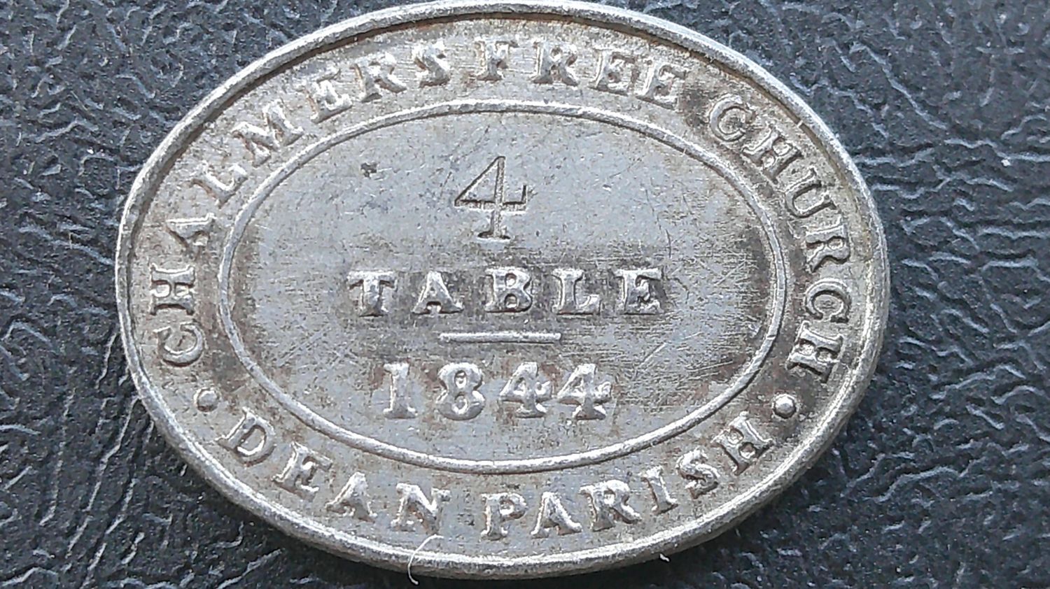 Communion Token Chalmers Church - 1844