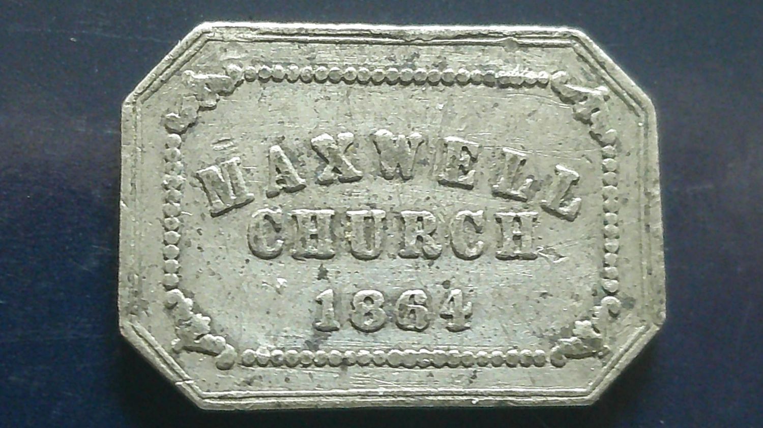 Communion Token Glasgow Maxwell Church - 1864
