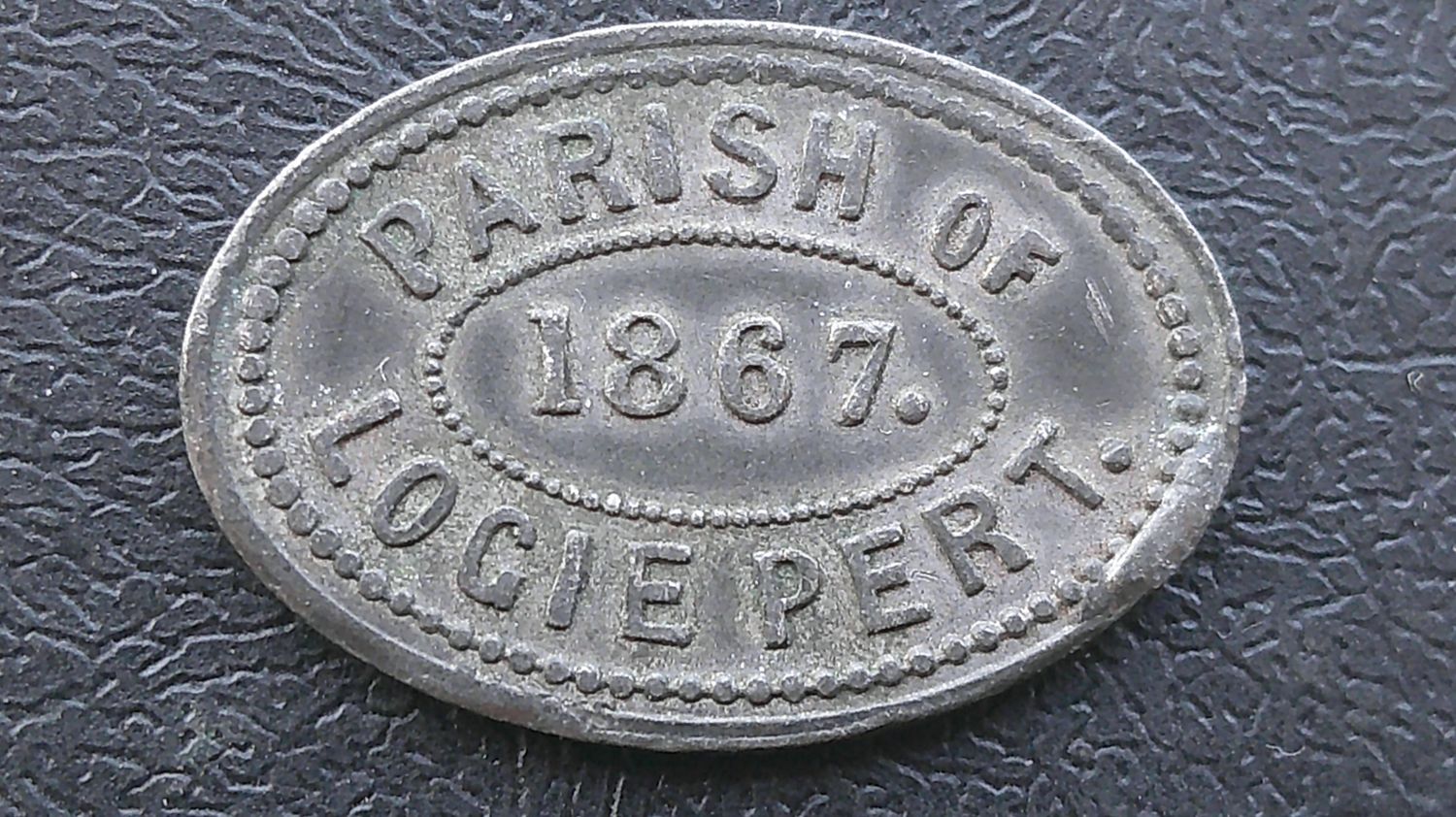 Communion Token Logie Pert - 1867