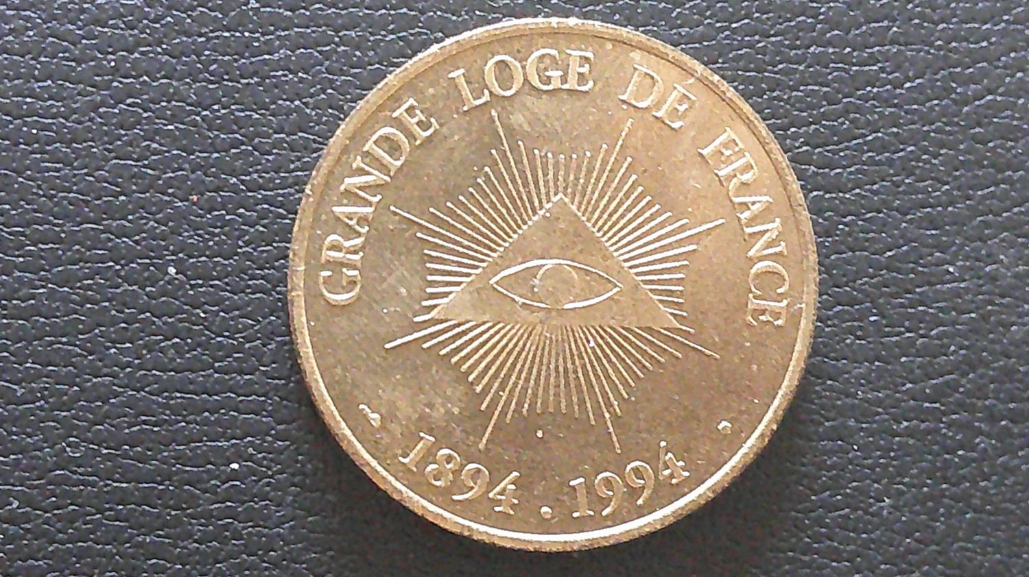 Masonic Penny Token Grande Loge De France - 1994