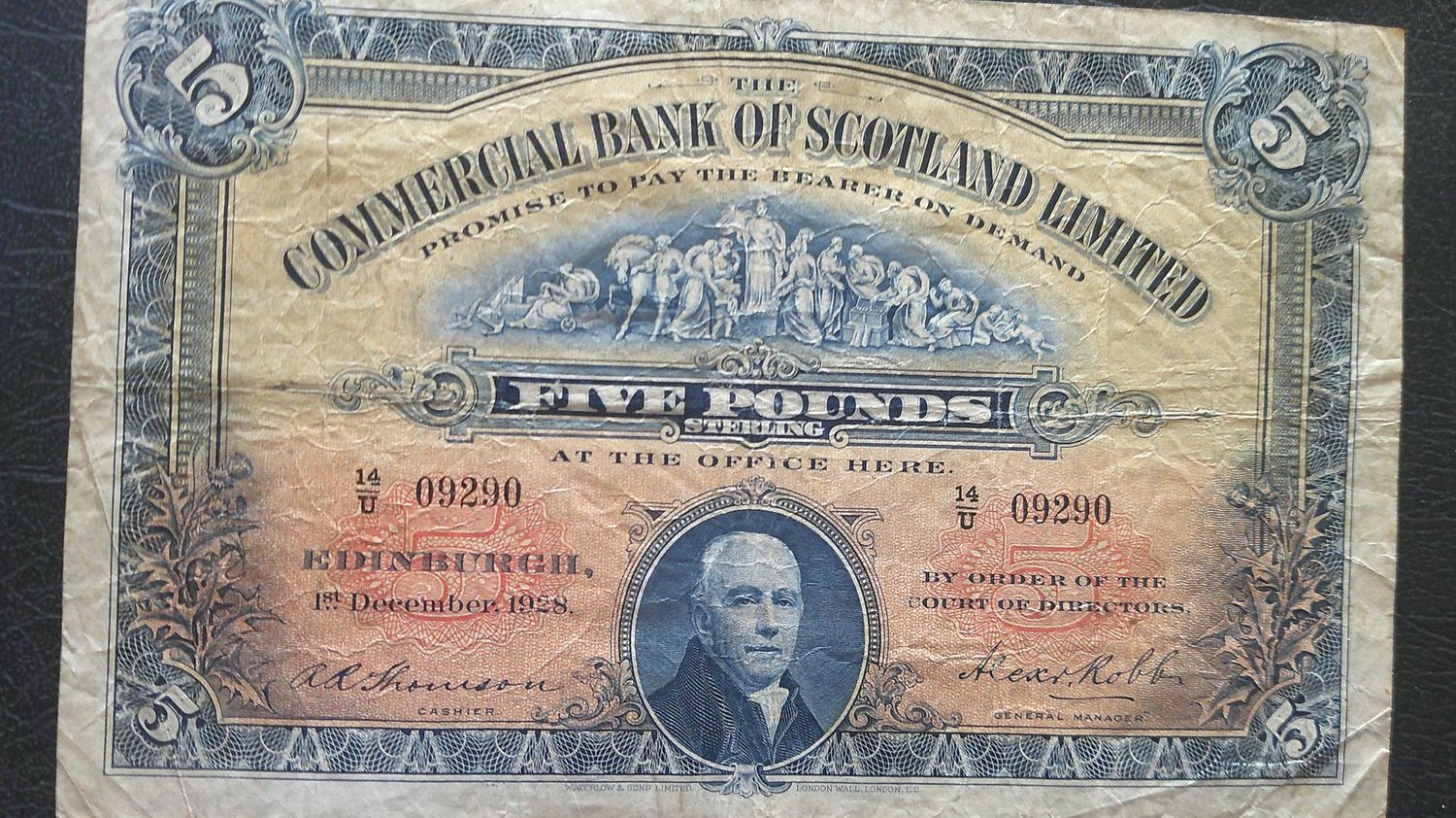 National Commercial Bank £5 - 1928