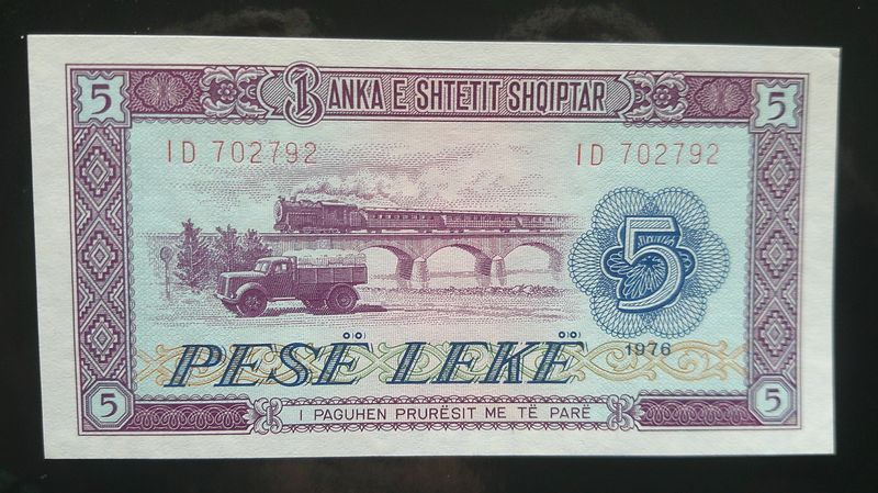 Albania 5 Leke - 1976