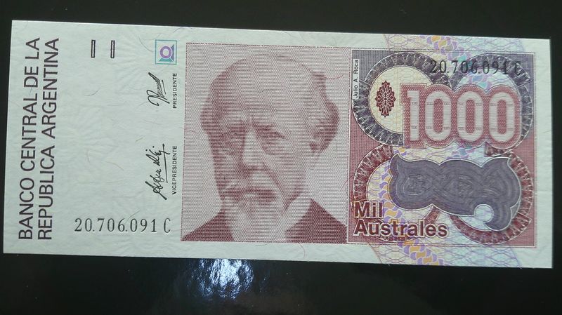 Argentina 1000 Australes - 1990