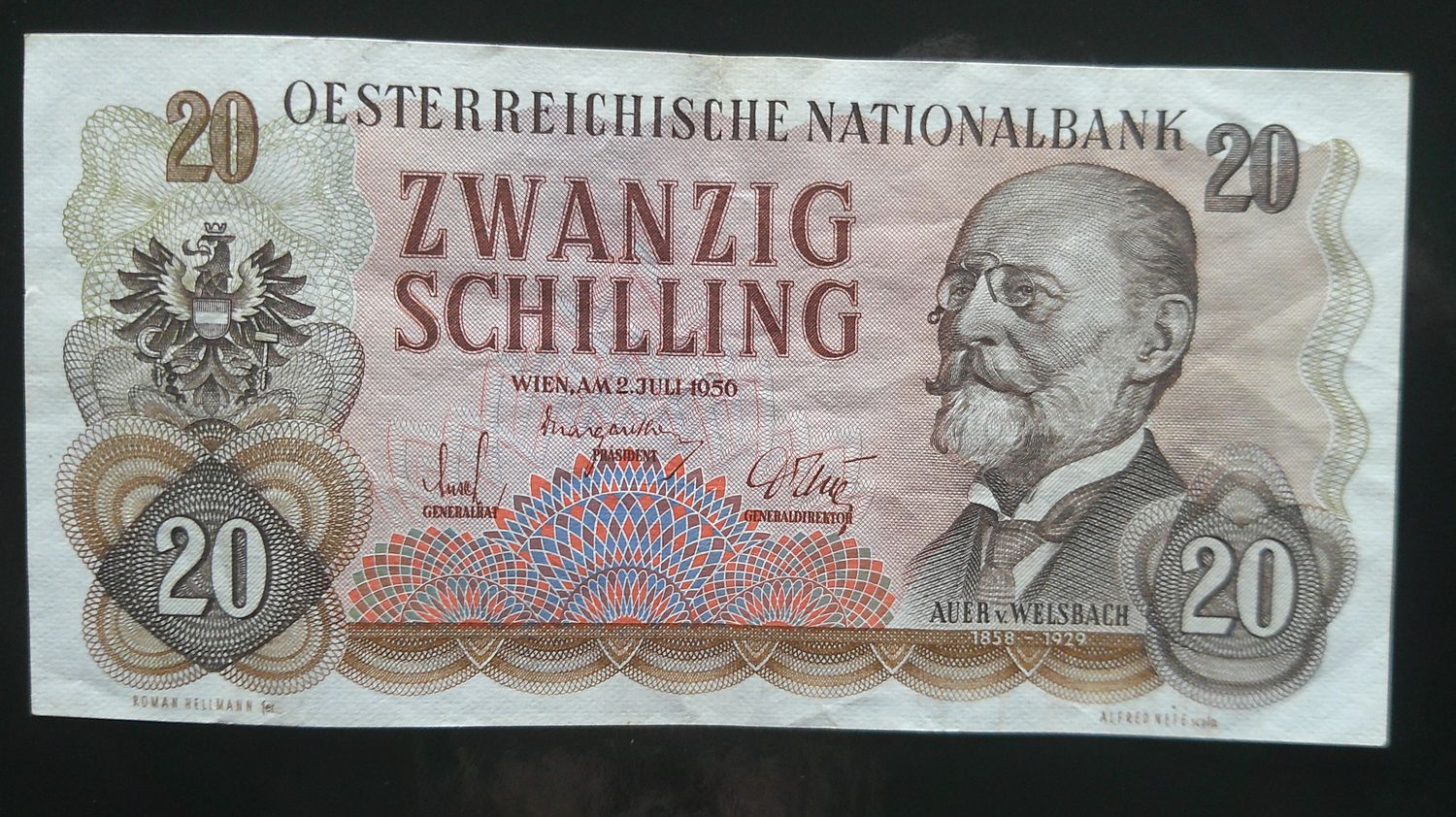 Austria 20 Schilling - 1956