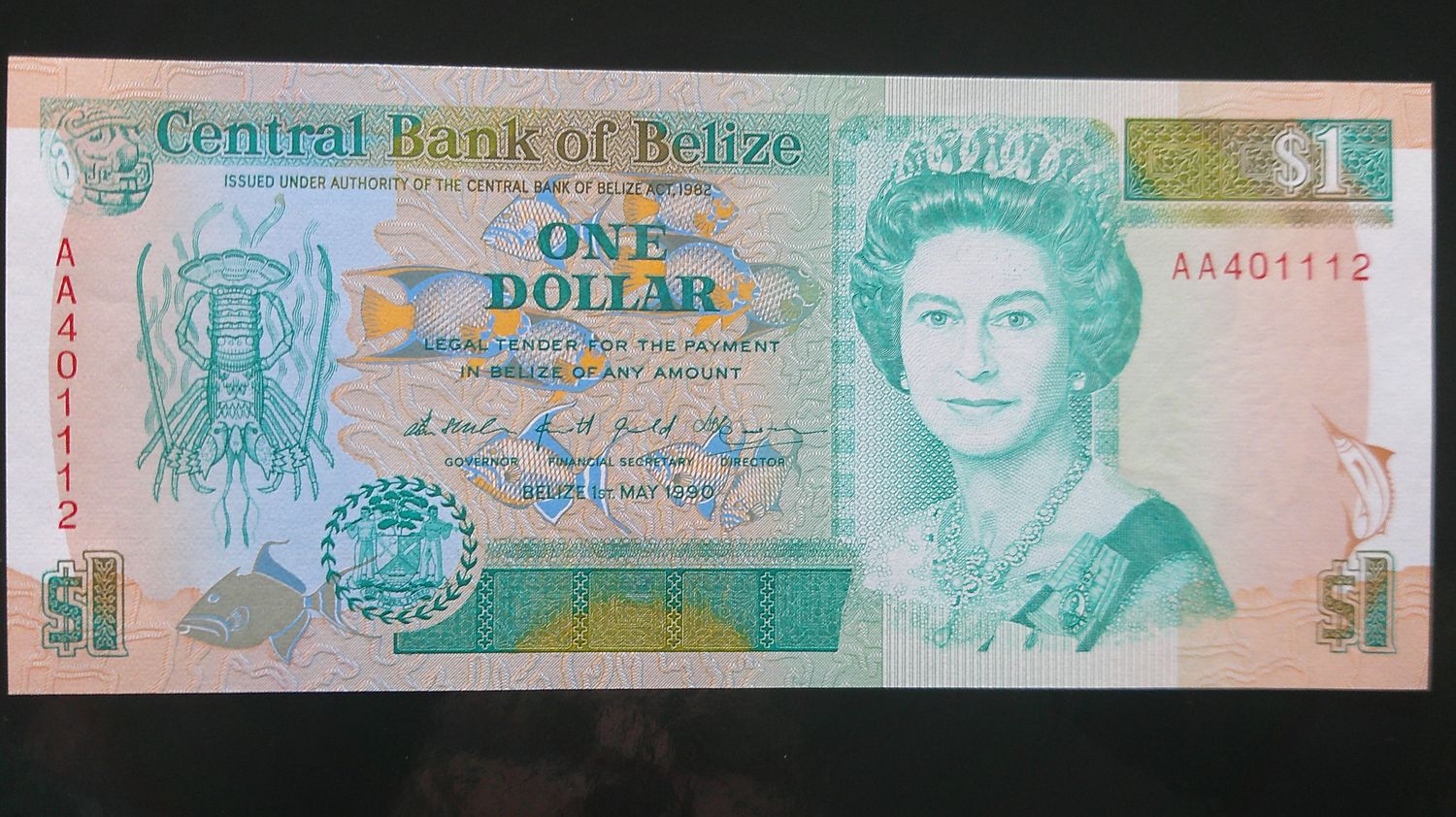 Belize 1 Dollar - 1990