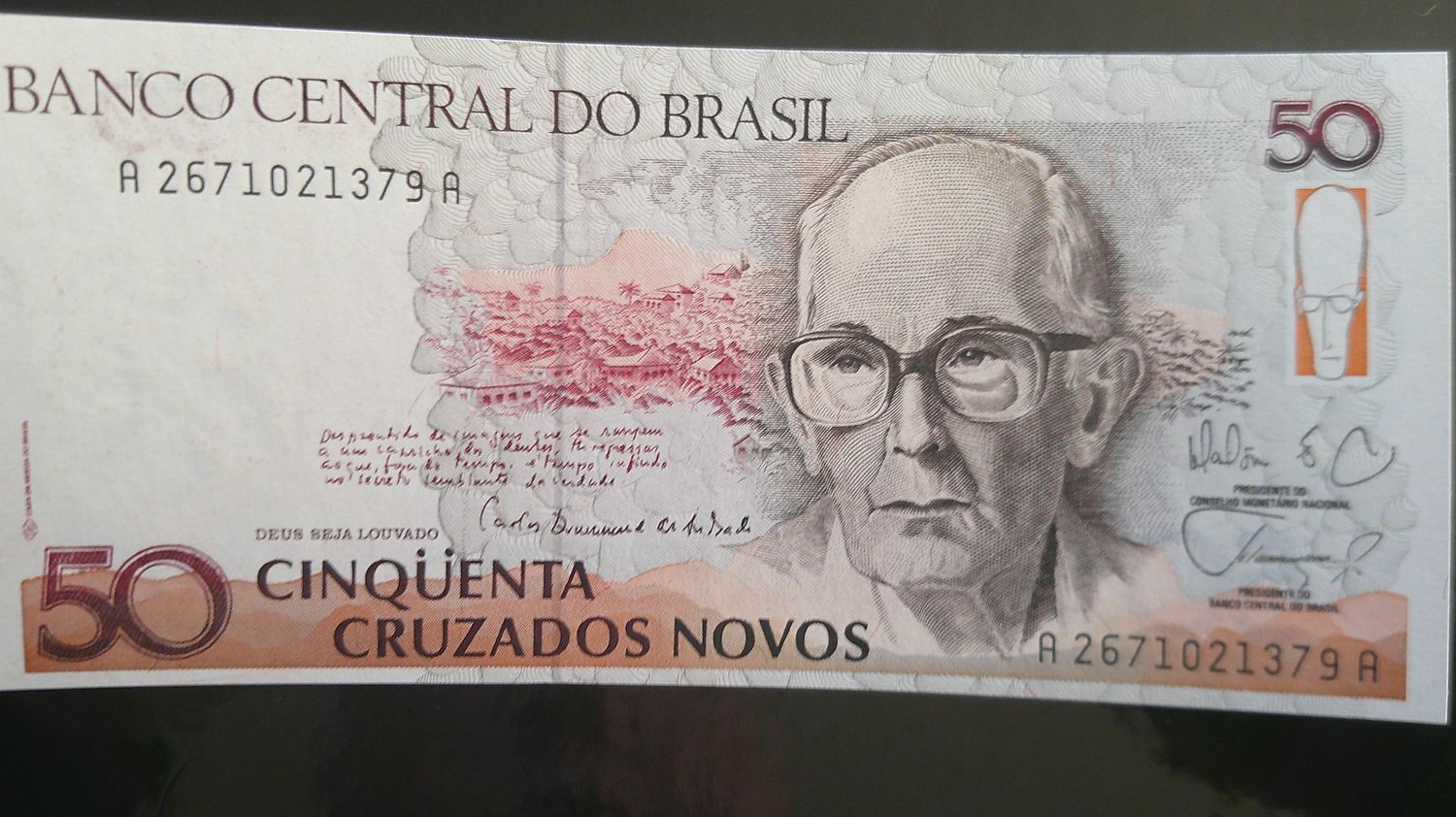 Brazil 50 Cruzados Novos - 1989