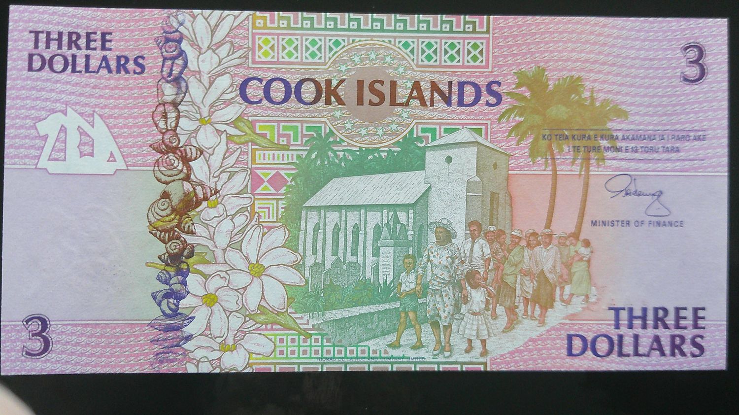 Cook Islands 3 Dollars - 1992
