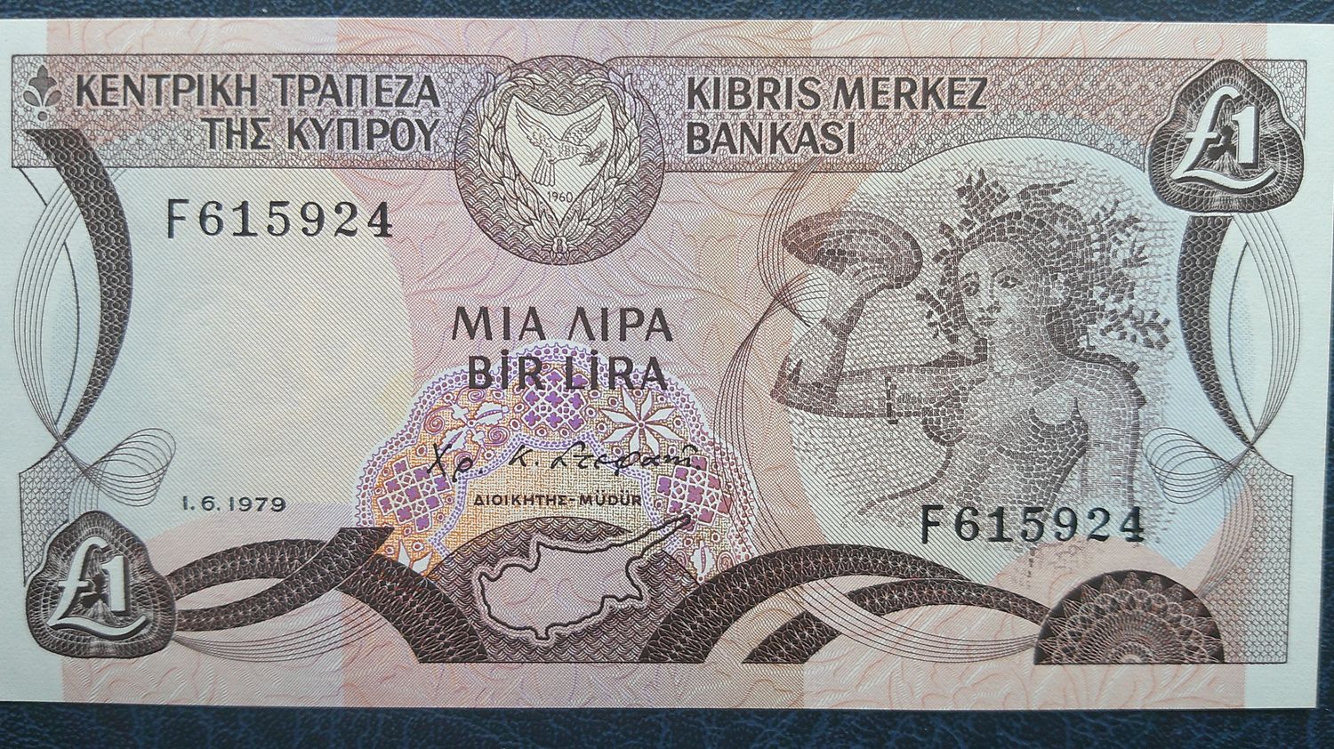 Cyprus £1 - 1993
