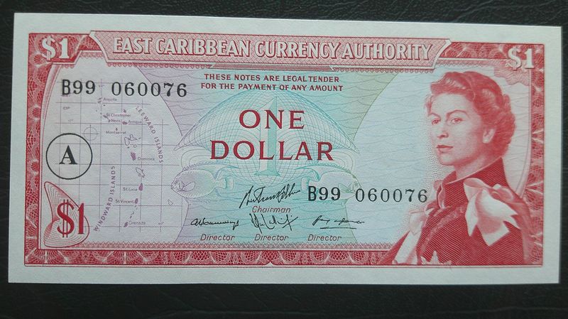 East Carribean States 1 Dollar - 1965  Antigua & Barbuda