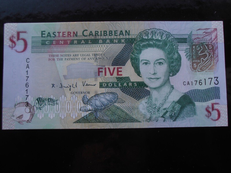 East Carribean States 5 Dollars - 2008 Antigua