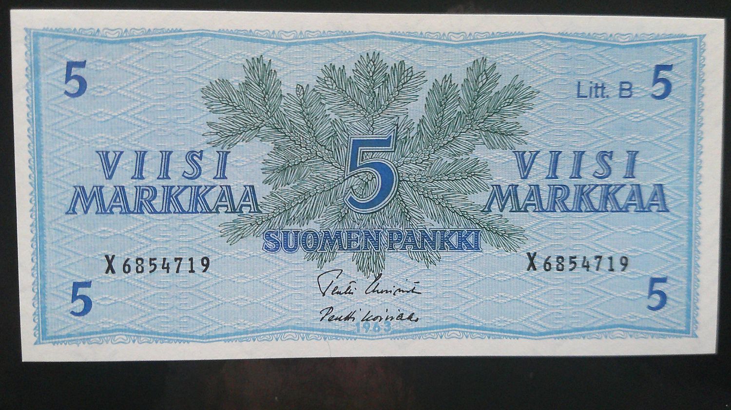 Finland 5 Markkaa - 1963