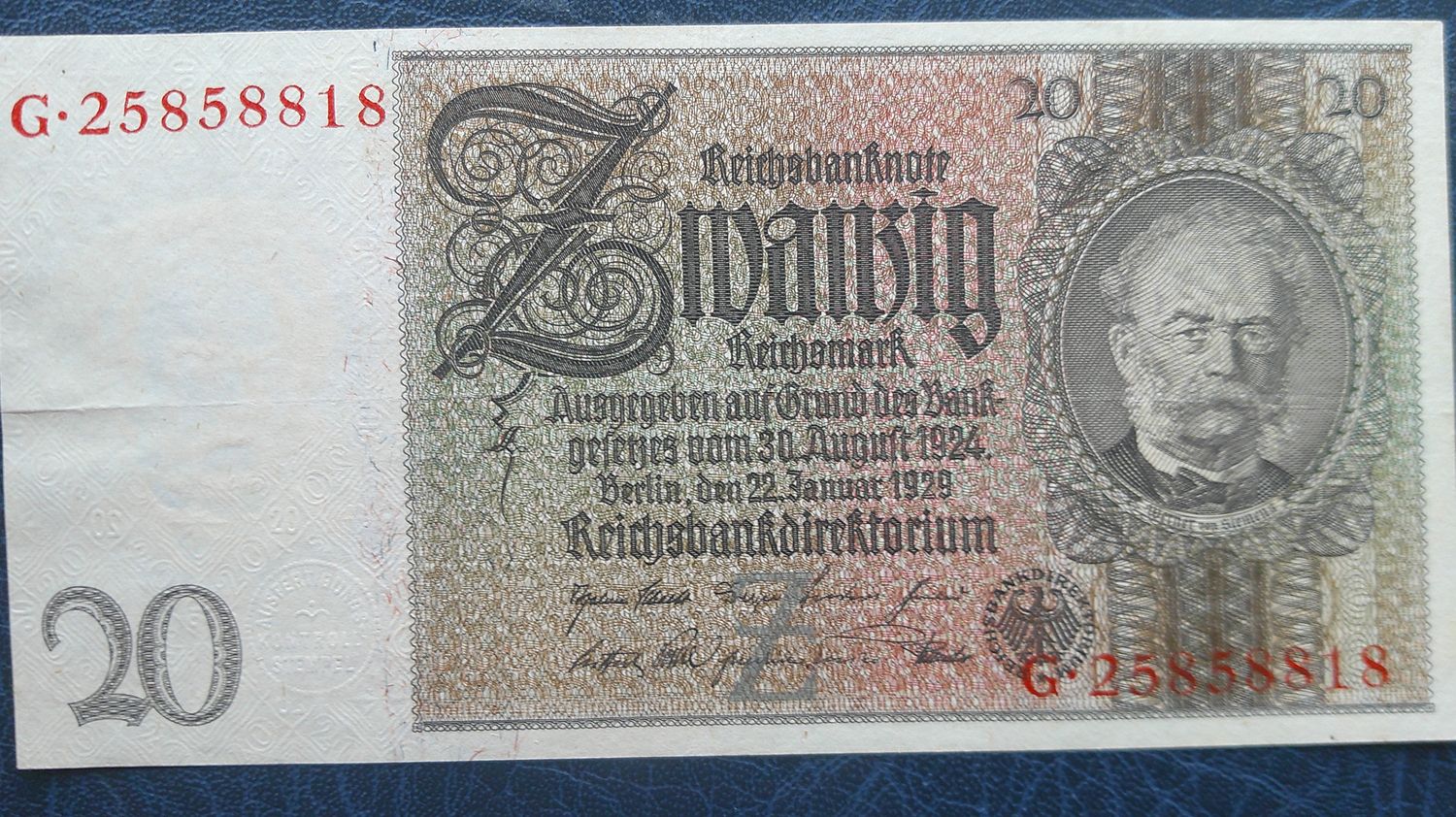 Germany 20 Marks - 1929