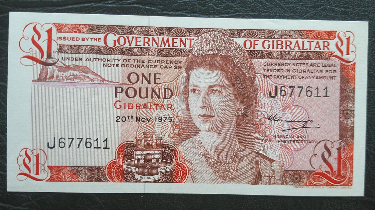 Gibraltar One Pound  - 1975
