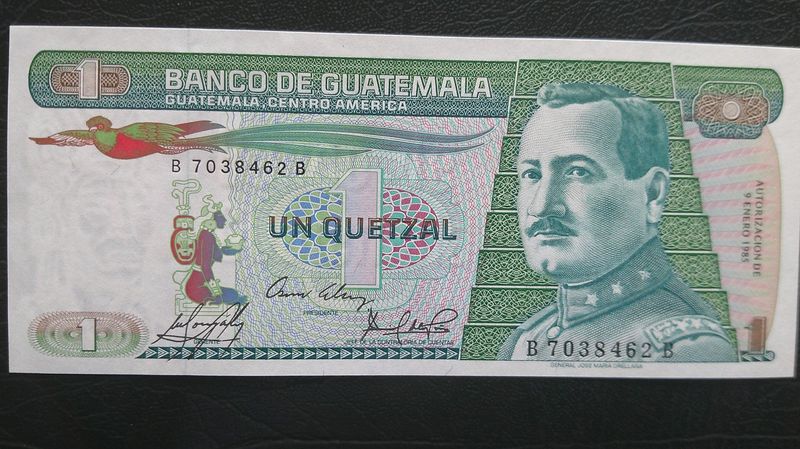 Guatemala 1 Quetzal - 1985