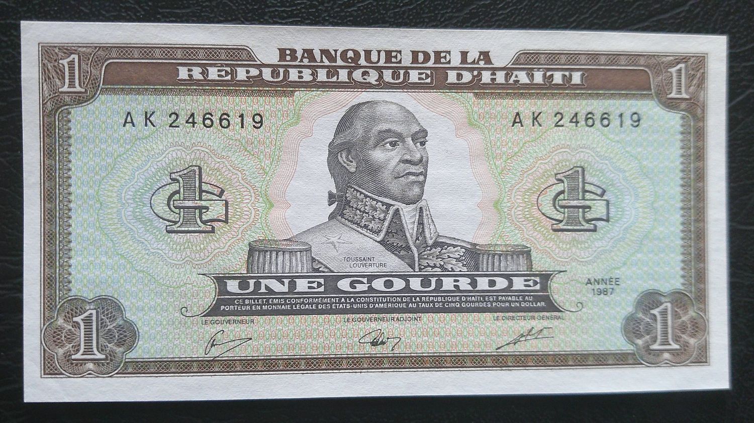 Haiti 1 Gourde - 1987