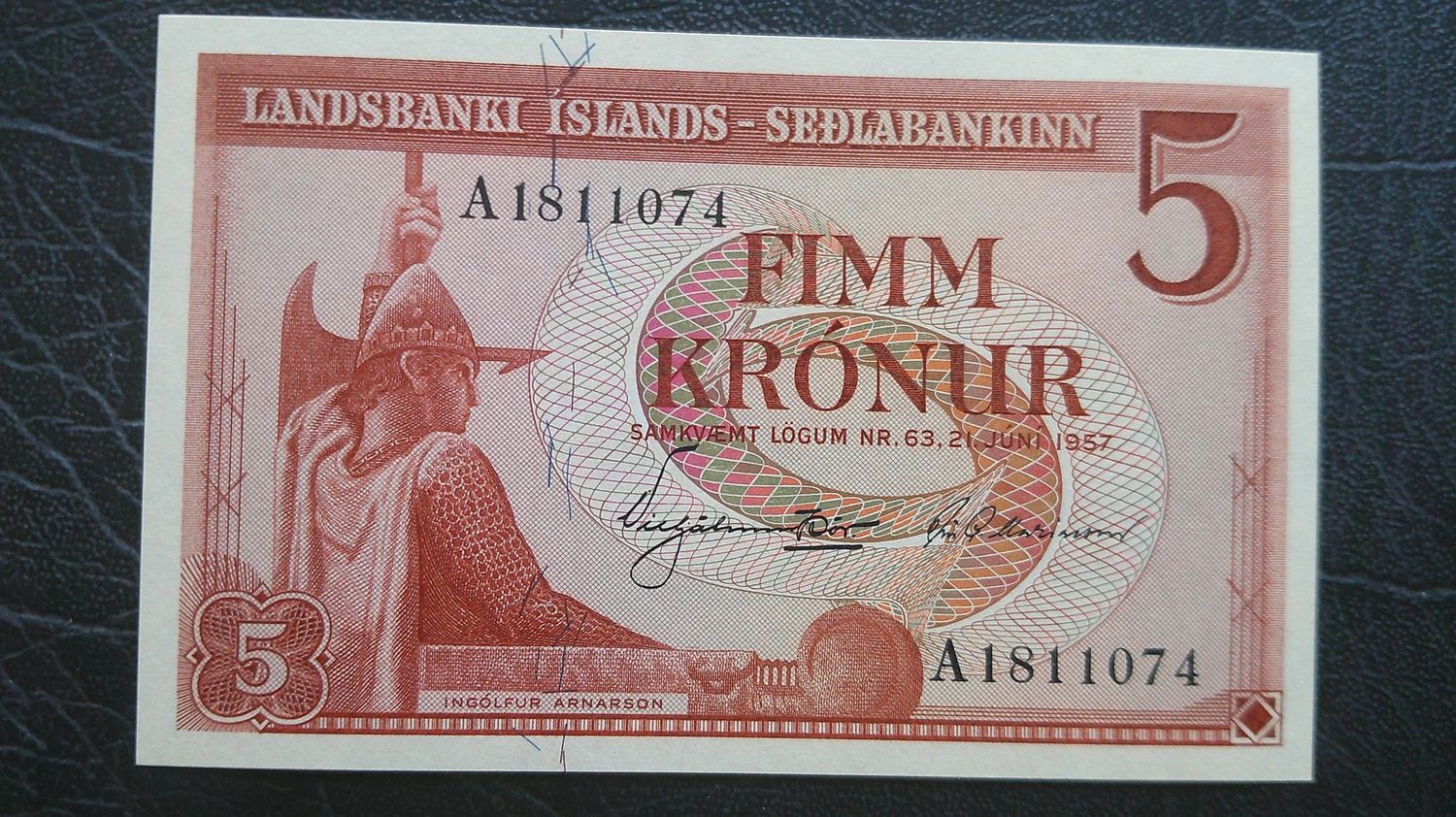 Iceland 5 Kronur - 1957