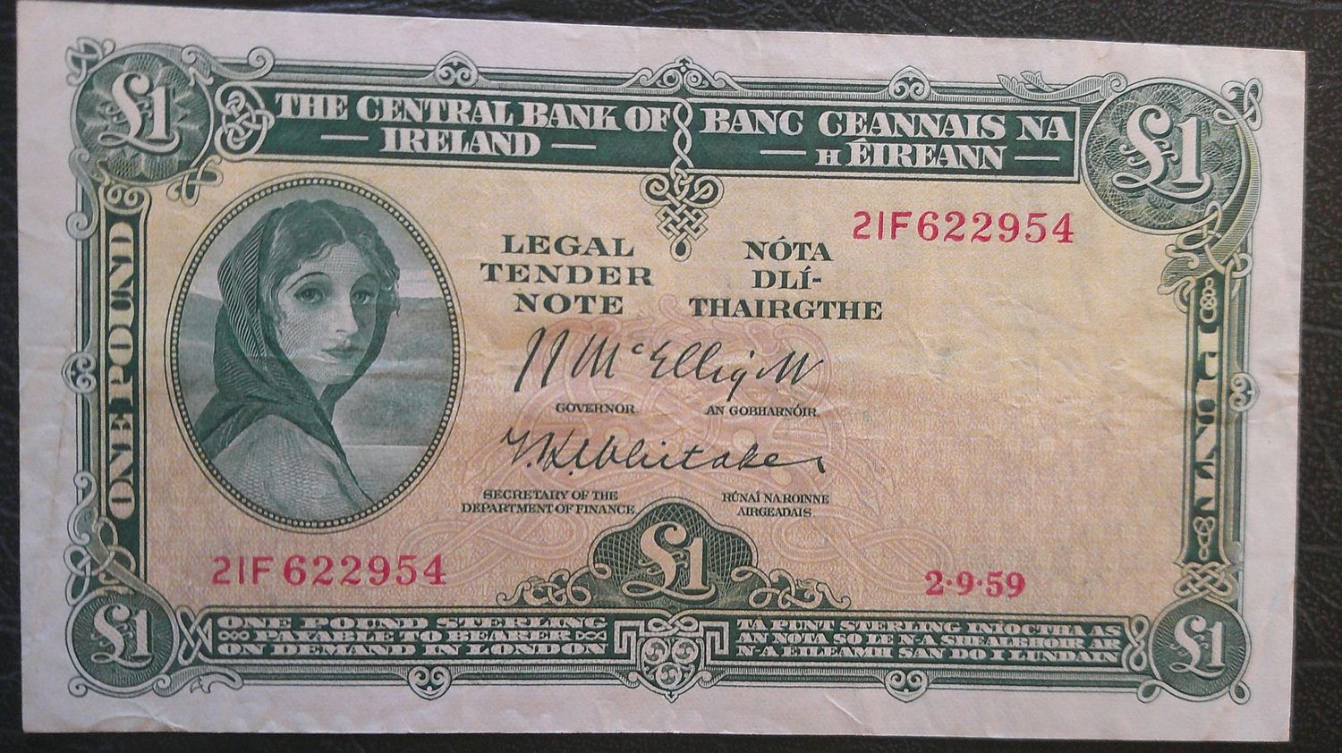 Ireland (Republic) £1 - 1959