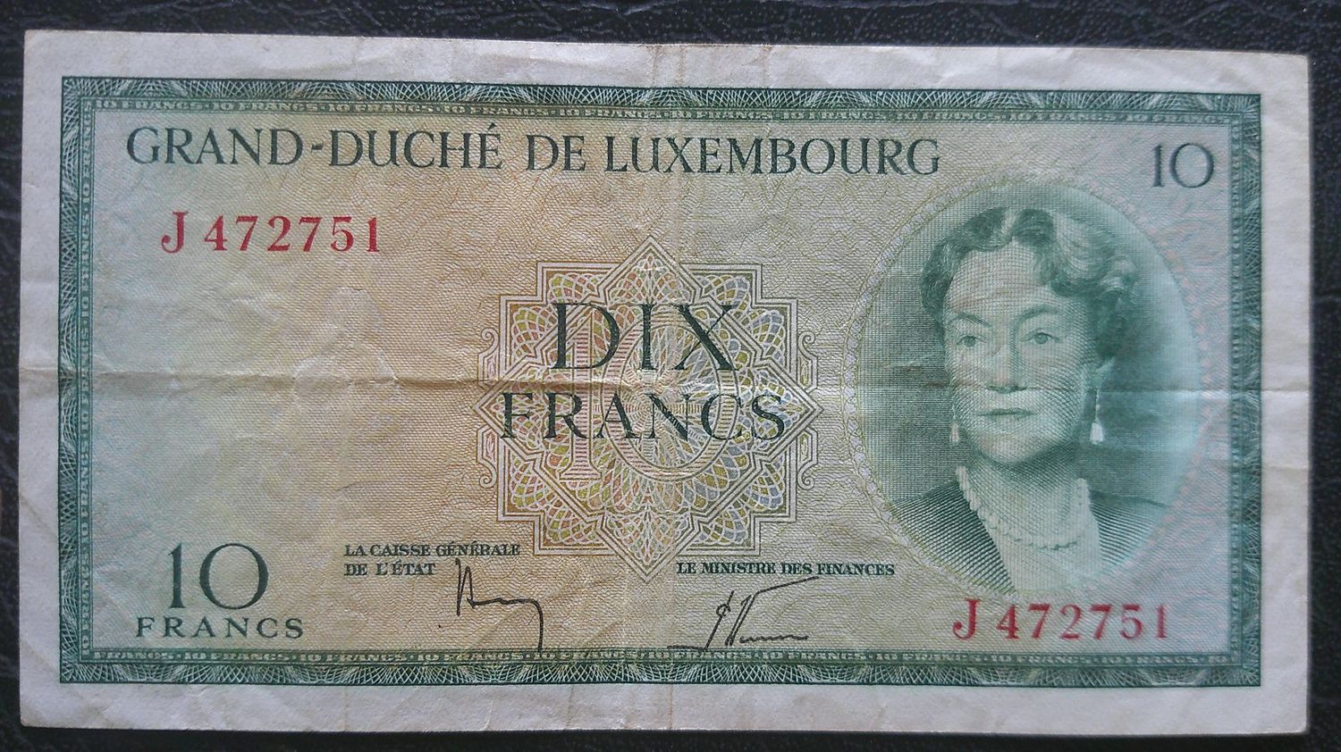 Luxembourg 10 Francs - 1954