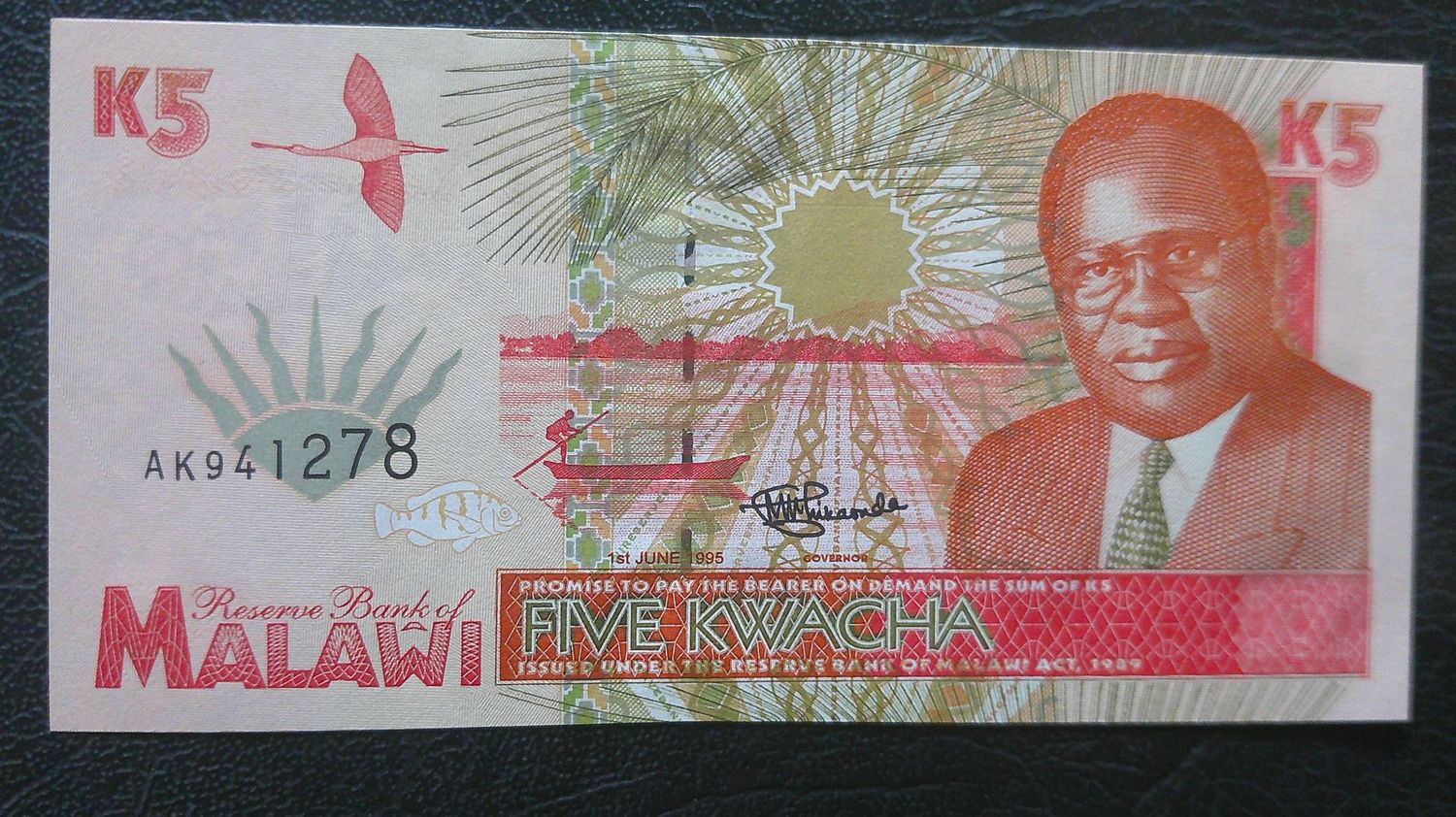 Malawi 5 Kwacha - 1995