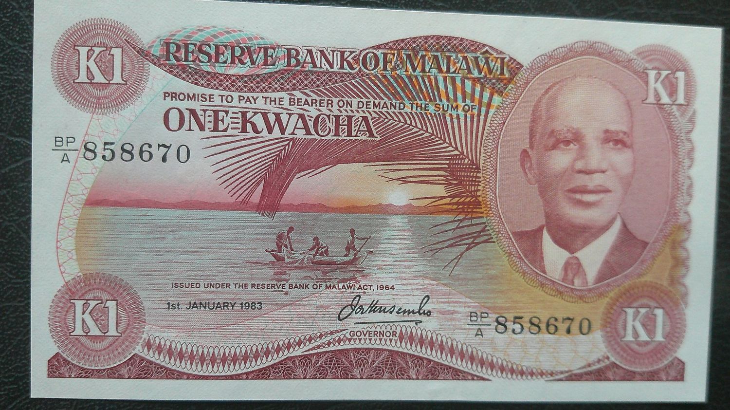 Malawi 1 Kwacha - 1992