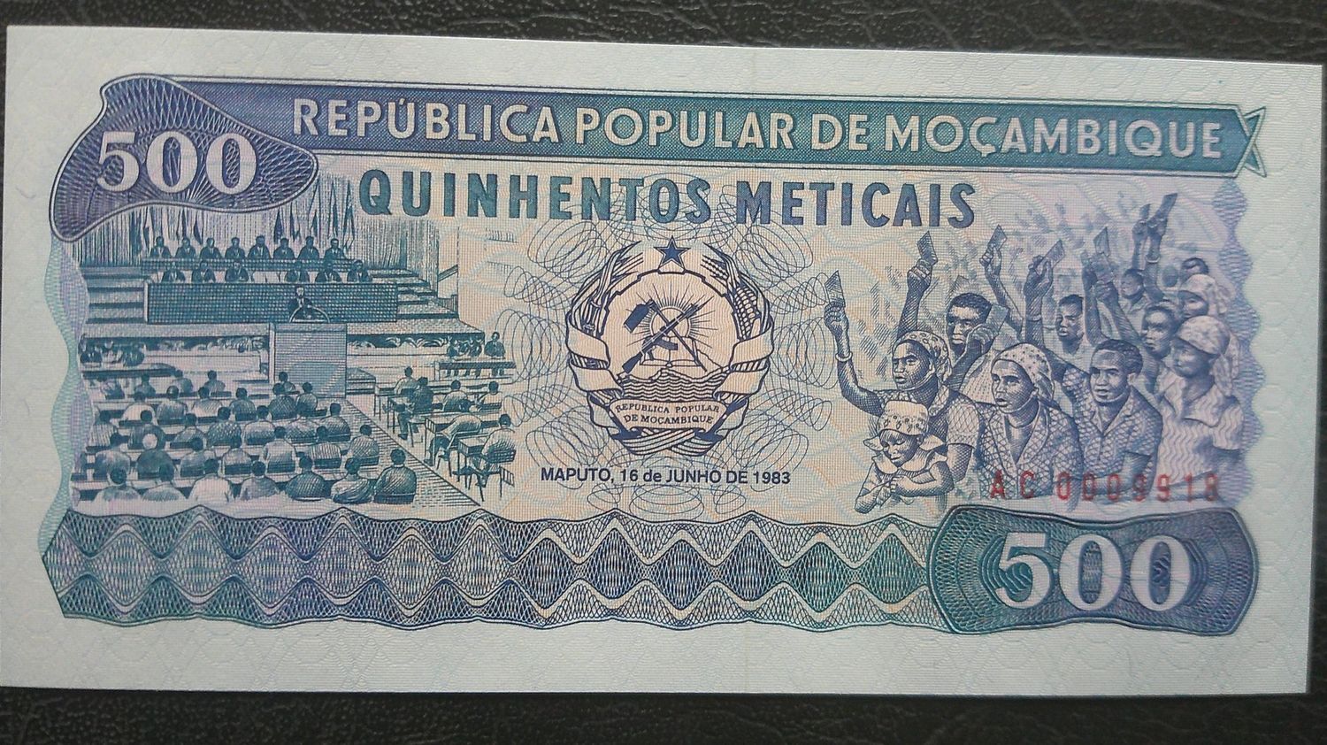 Mozambique 500 Meticais - 1983