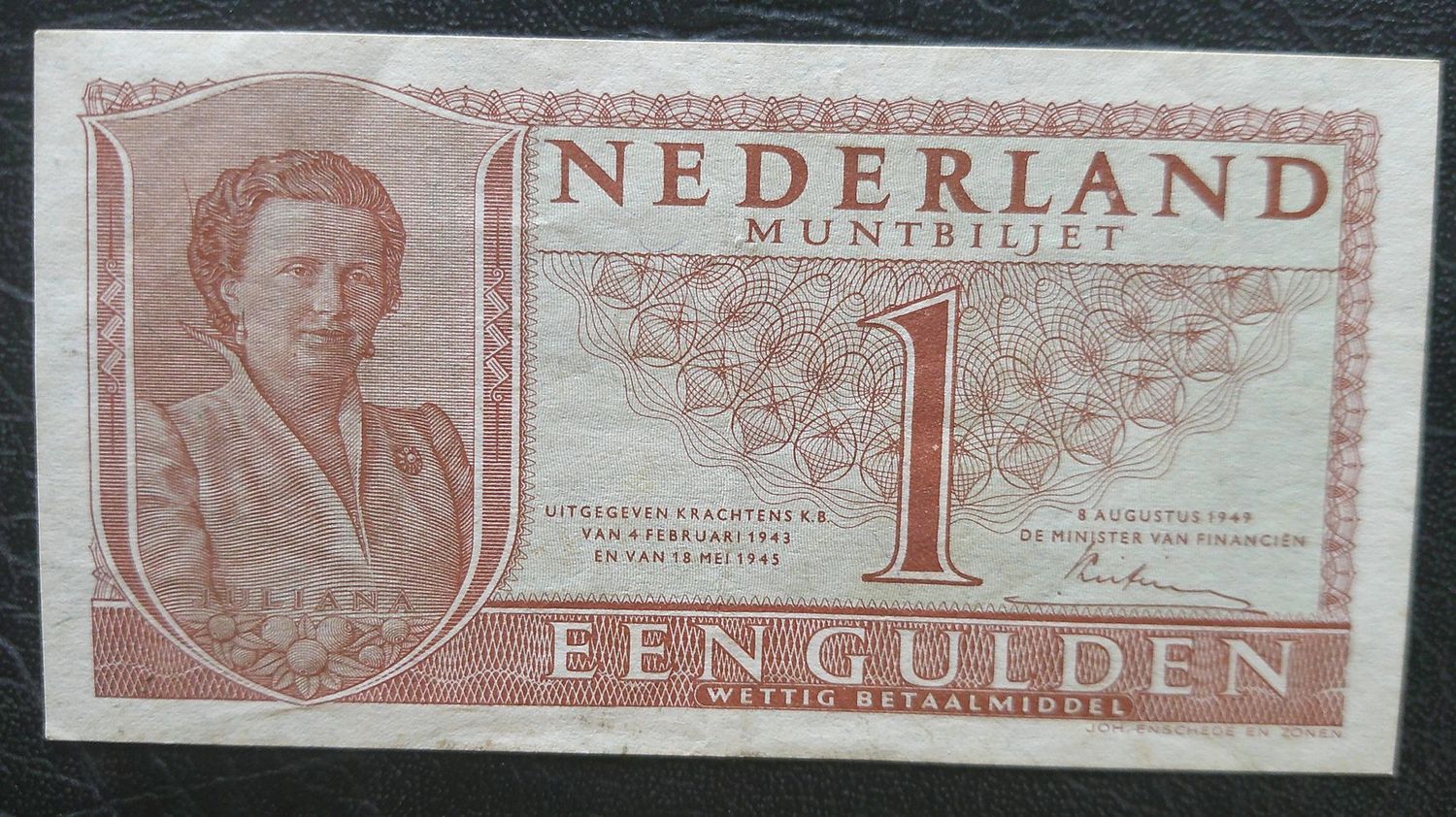 Netherlands 1 Gulden - 1949