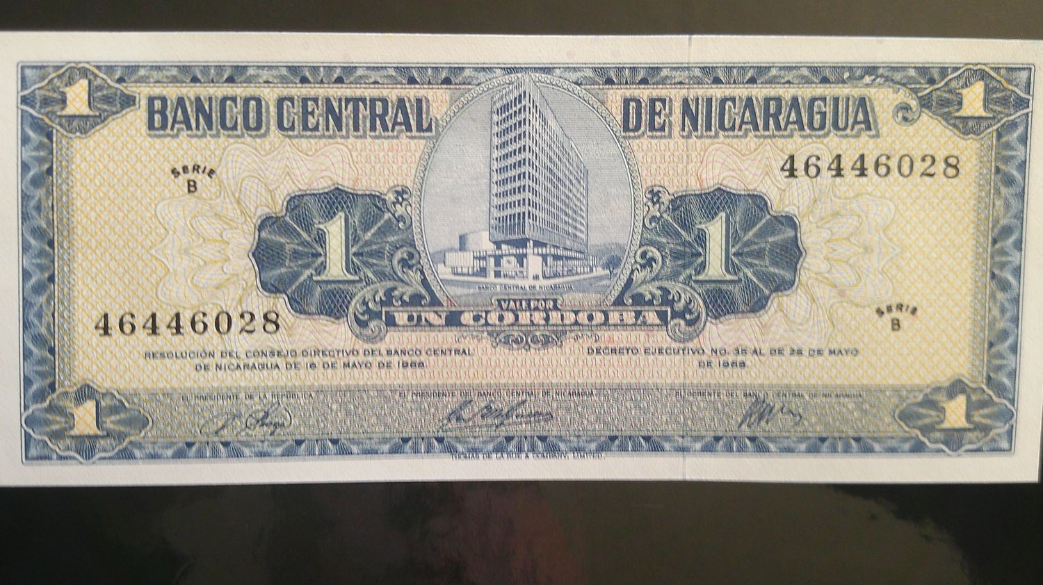 Nicaragua 1 Cordoba - 1968