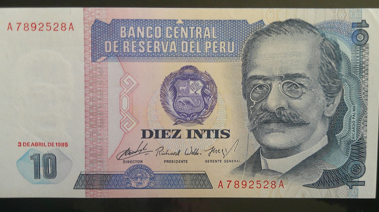 Peru 10 Intis - 1985