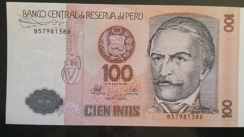 Peru 100 Intis - 1987