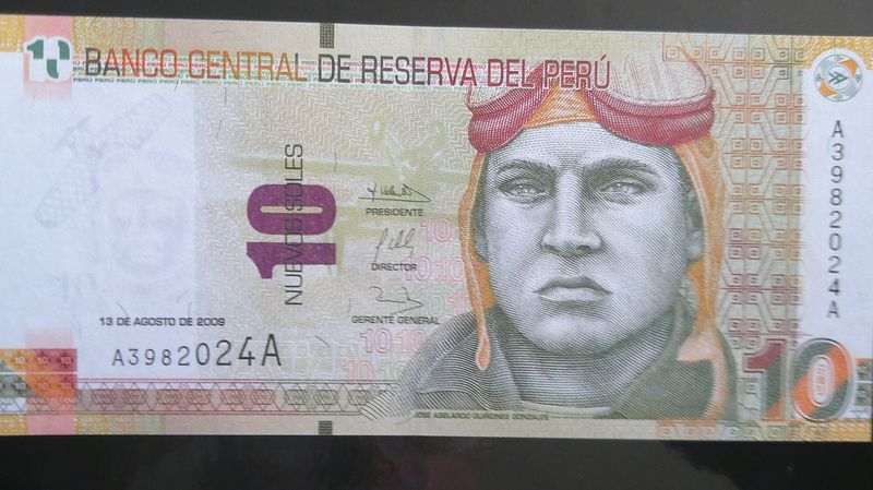Peru 10 New Soles - 2009