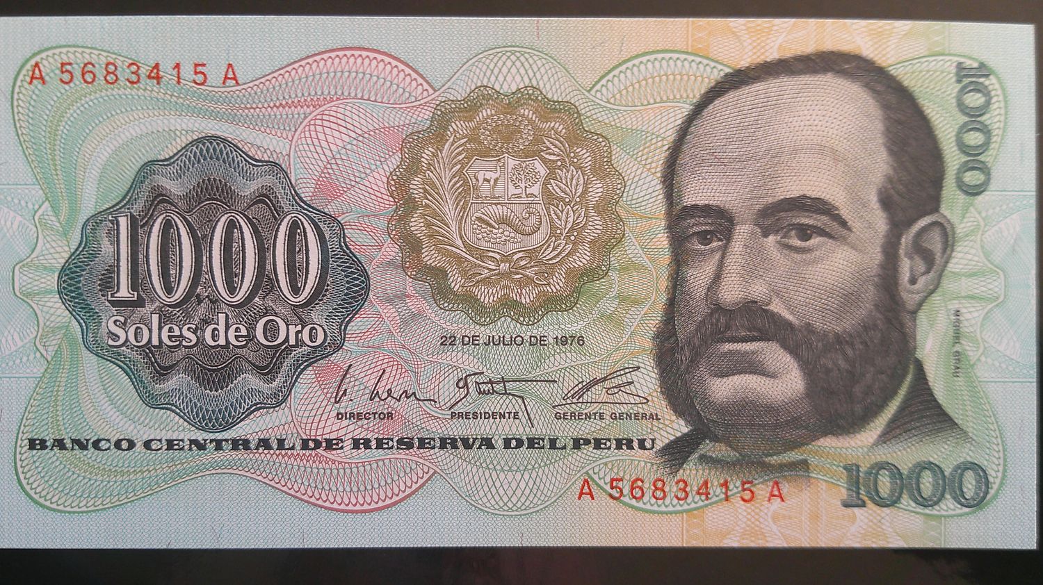 Peru 1000 Soles de Oro - 1976 Peru 1000 Soles de Oro - 1976