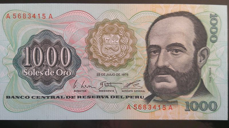 Peru 1000 Soles de Oro - 1976